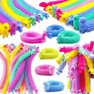 30 Pack Stretchy Strings Fidget Toys - Vibrant Sensory Toys Bulk for Kids and Adults Stress Relief - Anti-Anxiety Autism Toys - Perfect for Children's Day, Birthday Gifts, Party Favors
