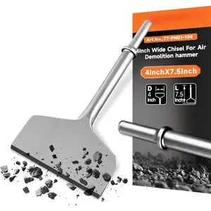 4" x 7.5" Air Hammer Chisel Pneumatic Chisel 0.401 Inch Shank Tile for Thinset Removal, Thinset Scaling, Tile Removal, Pneumatic Chisel