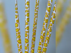 White Softball Straw (40oz Tumbler)