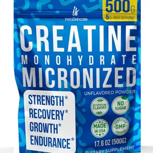 Creatine Monohydrate Micronized for Woman - Fitness Supplement Powder for Endurance and Mental Clarity
