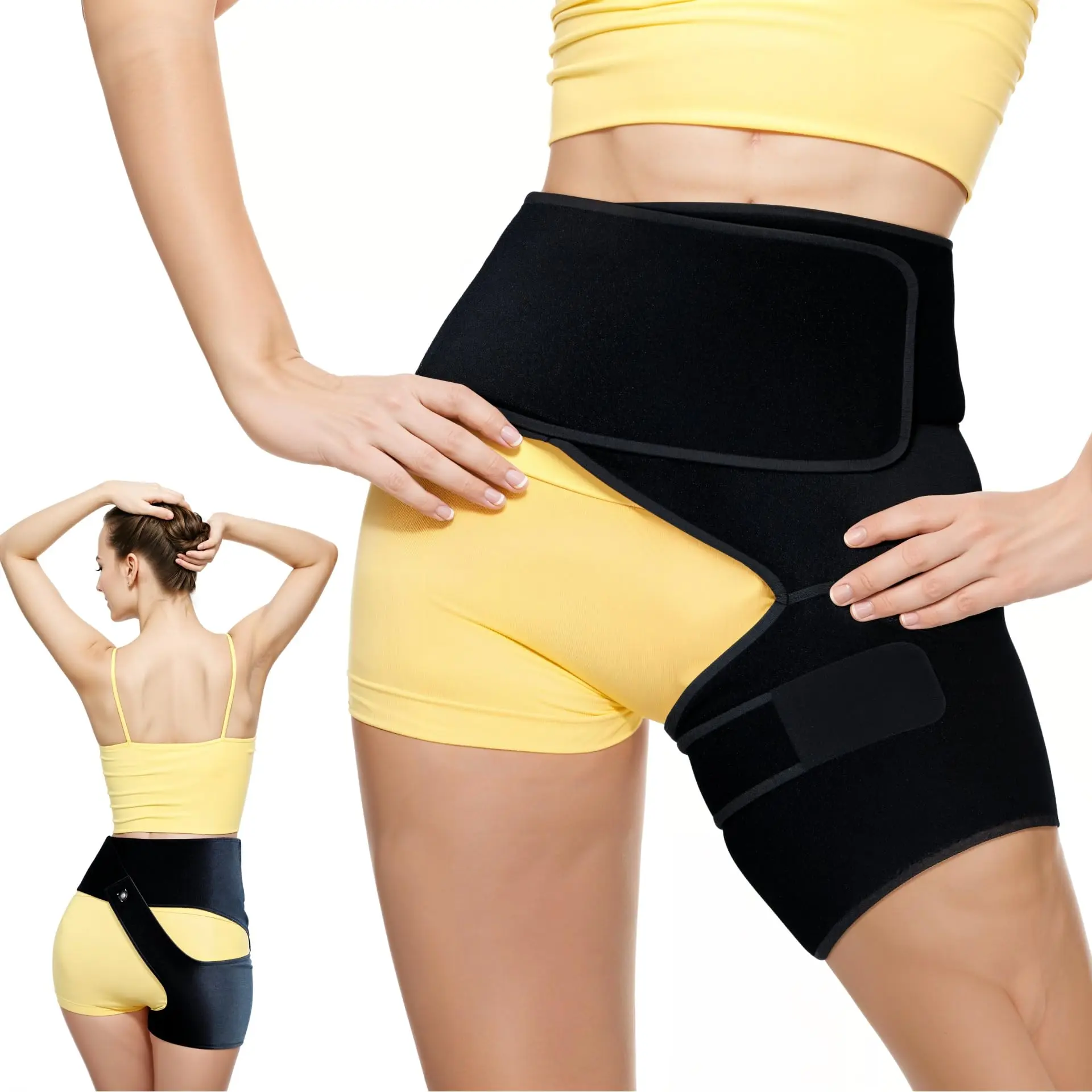 Astorn Hip Brace for Sciatica Pain Relief – Hamstring Compression Sleeve & Groin Compression Wrap for Hip Pain Relief