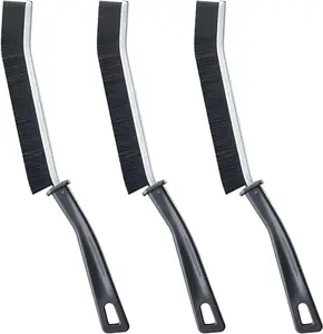 Multi-purpose Hard Bristle Crevice Cleaning Brush,Grout Cleaner Brush, Toilet , Scrub Brush for Shower Tile, Skinny Gap Cleaning Tools for Household Use, Bathroom,  (3Pcs) Durable Beveled tile gap  brush, window crevice, multifunctional gap