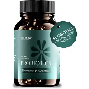 Bioma Probiotics – 60 Capsules | 3-in-1 Gut Health Formula for Digestive Support, Balance & Immunity