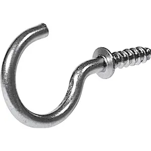212 MAIN Nail-In Brass Finish Cup Hooks, 0.87" Easy-Use Wall Hook Home Organizer Fasteners for Cup Organization - Pack of 8, Home Organizer Hook