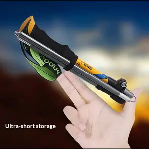 Outdoor hiking poles, ultra-light telescopic walking sticks, equipment for women, foldable trekking poles, climbing sticks