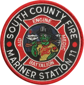 South County Fire Station 11 Zombies Embroidered Patch