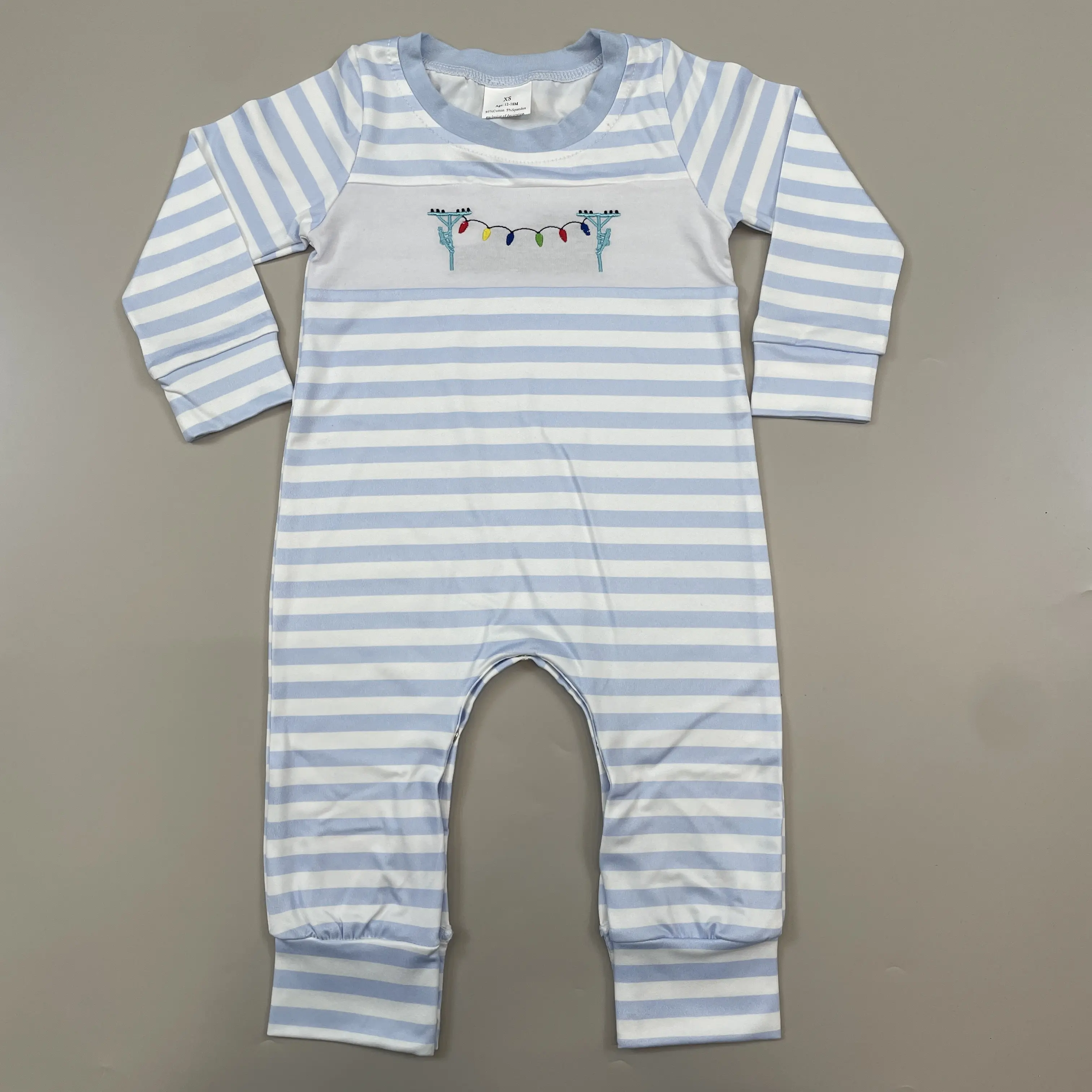 kids clothes romper newborn boy winer romper lineman embroidery boy christmas romper baby stuff