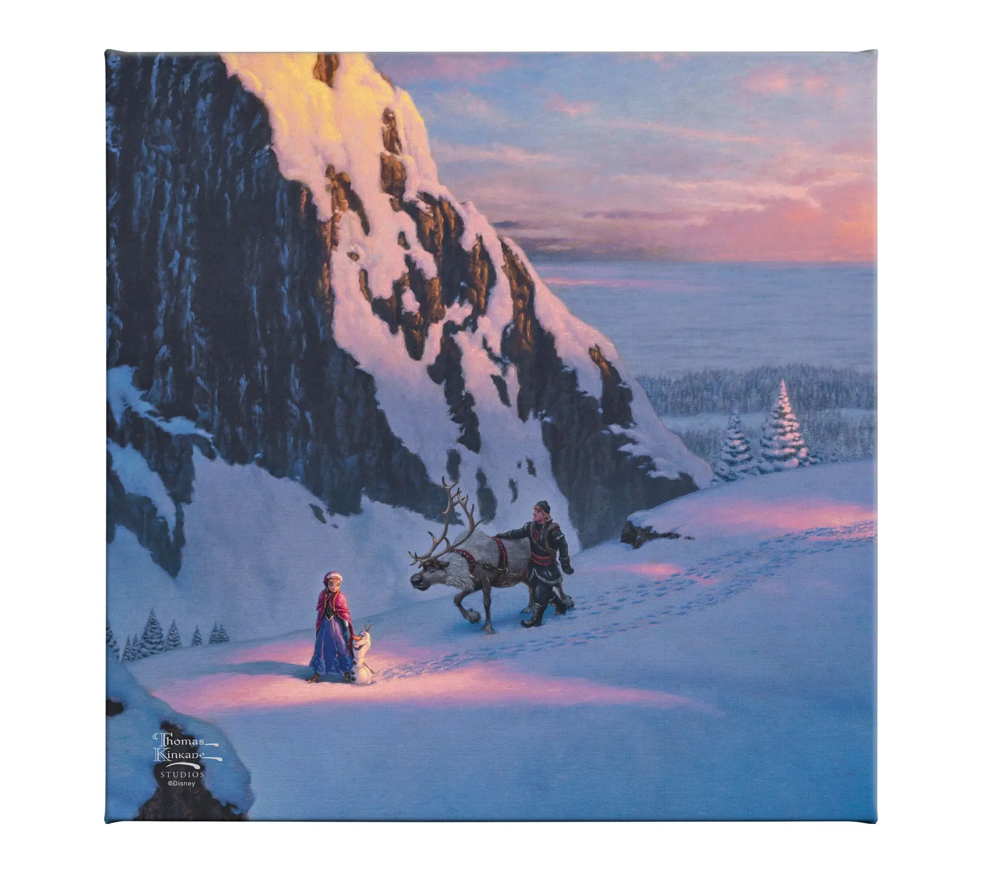 Thomas Kinkade Disney Frozen - 14" x 14" Gallery Wrap