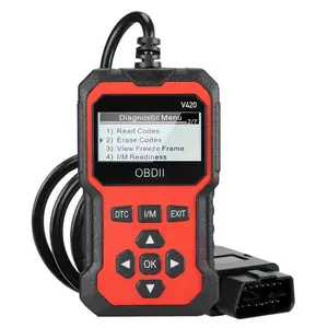 2026 New Upgraded OBD2 Scanner | Automotive Diagnostic Tool. Supports checking engine malfunction lights, clearing trouble codes, real-time data streaming, I/M readiness indicator, vehicle information access and voltage testing.