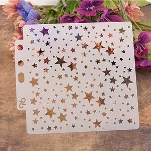 Reusable Stars Stencil Airbrush Art DIY Home Decor Scrapbooking Album Craft Art Supplies