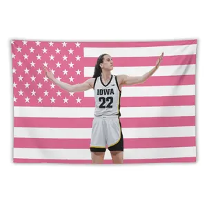 Caitlin Art Clark Wall Tapestry For Bedroom Hip Hop Tapestry Wall Hanging For Men Women Indoor Outdoor Decoration Flags Living Room College Dorm Party