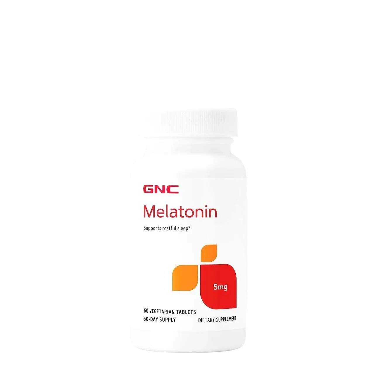 GNC Melatonin 5mg, Supports Restful Sleep, 60 Tablets