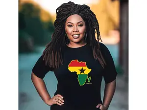 Ghana Flag Short Sleeve T-shirt-Unisex