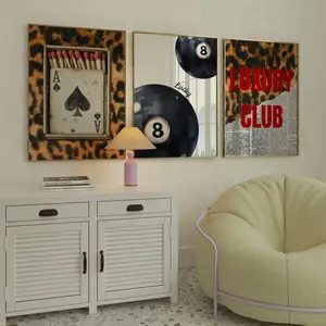 Set of 3 posters, Red Poster, Leopard wall art, Red Fashion Wall Art, lucky ball poster, girly prints Set of 3 posters, Red Poster, Leopard wall art, Red Fashion Wall Art, lucky ball poster, girly prints