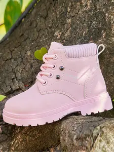 Outdoor Hiking Boots, Waterproof Rubber Boots, Anti-Slip Kids Walking Shoes for Boys & Girls, Durable & Comfortable Footwear for Active Play