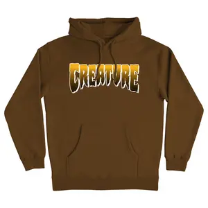 Creature Skateboards Hoody Logo Brown