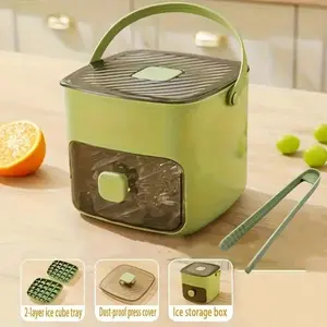 [DealsForYouDays] Handheld Ice Bucket, 48-Cell Ice Cube Tray, Ice Mold, Freezing Tool — Food-Grade, Large-Capacity, Home Press-Type Ice Cube Tray