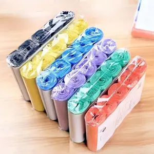 5 Rolls Disposable Trash Bags, Leak-Proof & Durable, Ideal for Home, Bathroom, Kitchen, Office, Restaurant Use, Universal Setting, Trashbags, Waste Bags, Home Supplies