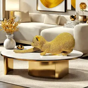 Creative Stretching Cat Sculpture Statue, Perfect for Living Room Entry Bedroom Office Desk, Thanksgiving Valentine's Day Gift, Home Ornaments