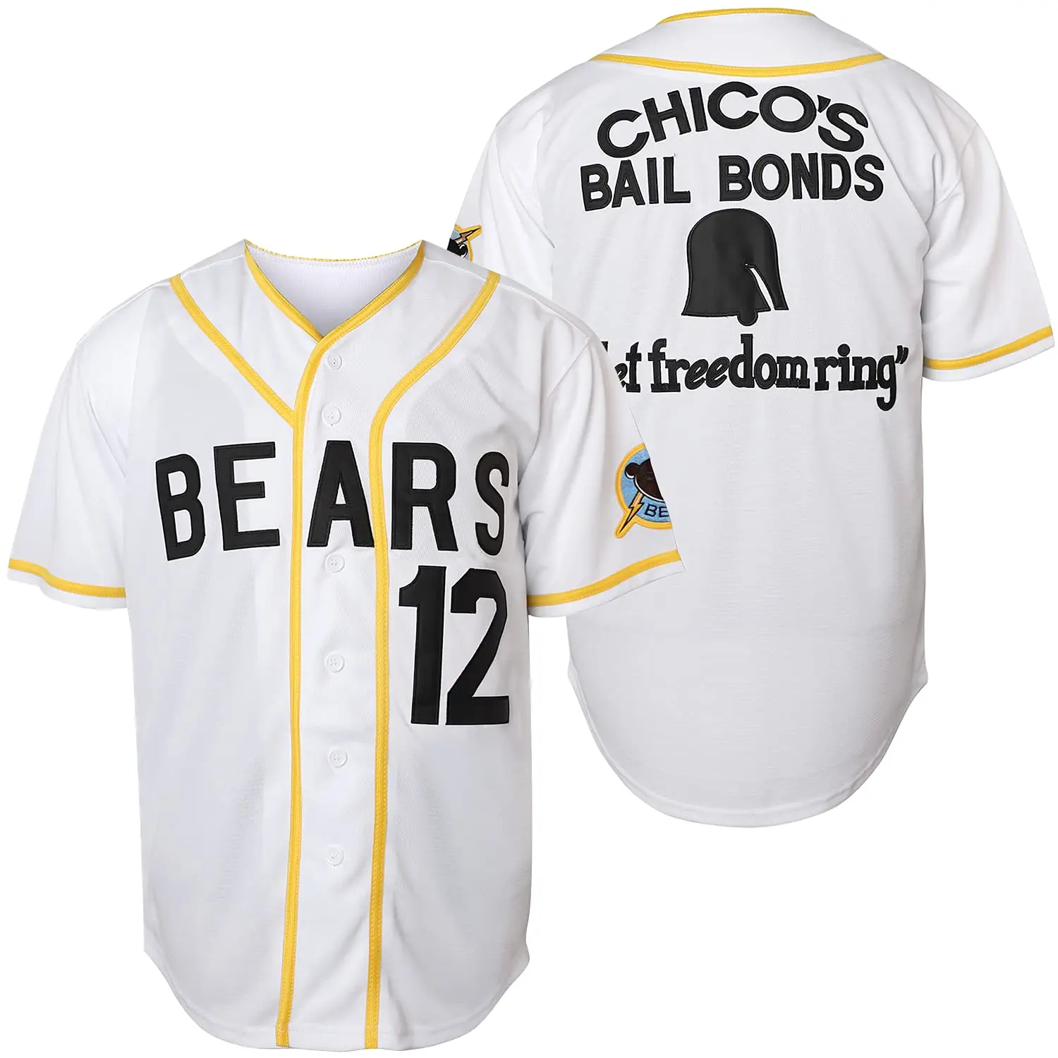 Bad News Bears #12 Tanner Boyle Movie 1976 Chico's Bail Bonds Baseball Jersey Embroidery Sportswear
