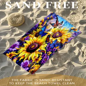 Super soft beach towel, enlarged and thickened, super absorbent polyester fiber, a must-have for outdoor beach vacations, portable quick drying bath towel, colorful solid color, lightweight picnic pad, beach sunscreen towel, travel and leisure blanket