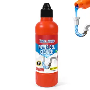 Bell Bird Drain Clog Remover & Pipe Cleaner - Thick Power Gel Dissolves Hair, Grease, and Soap Scum - Septic Safe Odor Eliminator for Kitchen Sinks, Tubs, Showers & Toilets