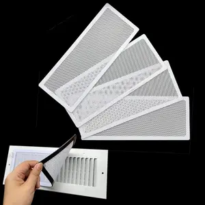 Floor Register Vent Screen Cover 4"x10" /4"x12"Magnetic, Perfect for Wall/Ceiling/Floor Air Vent Filters (4-Packs)