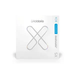 D'Addario XS Phosphor Bronze Acoustic Guitar Strings Light 12-53