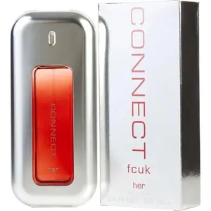 FCUK Connect by French Connection Women's Elegant Fragrance - Atomizer, Bottle, Perfumed, Spray-Based Eau de Toilette (EDT) with Exotic Lotus, Jasmine & Violet Notes, 3.3/3.4 oz, New In Box, Atomizer Women's Fragrance, Bottle Women's Fragrance