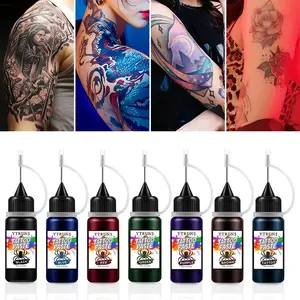 YTRUNS Seven-Color Tattoo Cream - Waterproof Quick-Drying Painting Color Cream for Face & Body Painting - Unisex Easy Application & Clean-Up - Versatile Tattoo Cream for Parties & Festivals