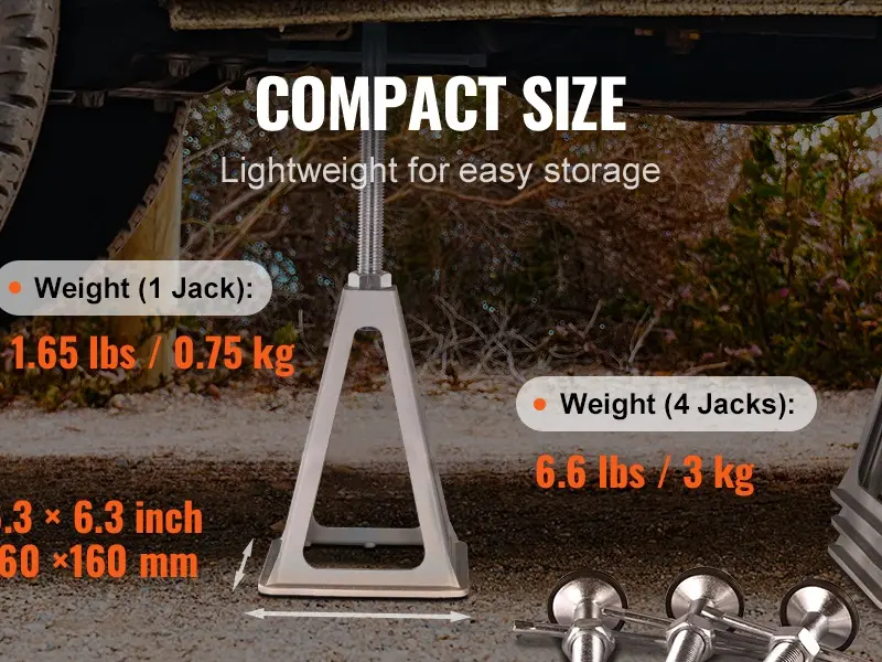 RV Stabilizer Jacks, 4 Pack Aluminum RV Leveling Jacks, Per Jack 6000 Lbs , RV Stack Jacks for RV Travel Trailer Camper