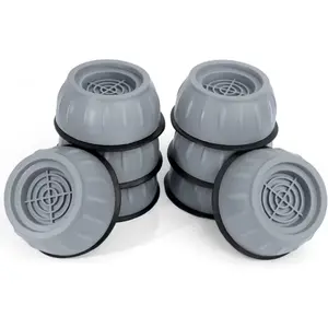 8pcs Washer Dryer Anti-Walk Pads-Vibration Dampening Mats for Noise Reduction-Non-Slip Appliance Leveling Feet -Washing Machine Shock Absorber Support