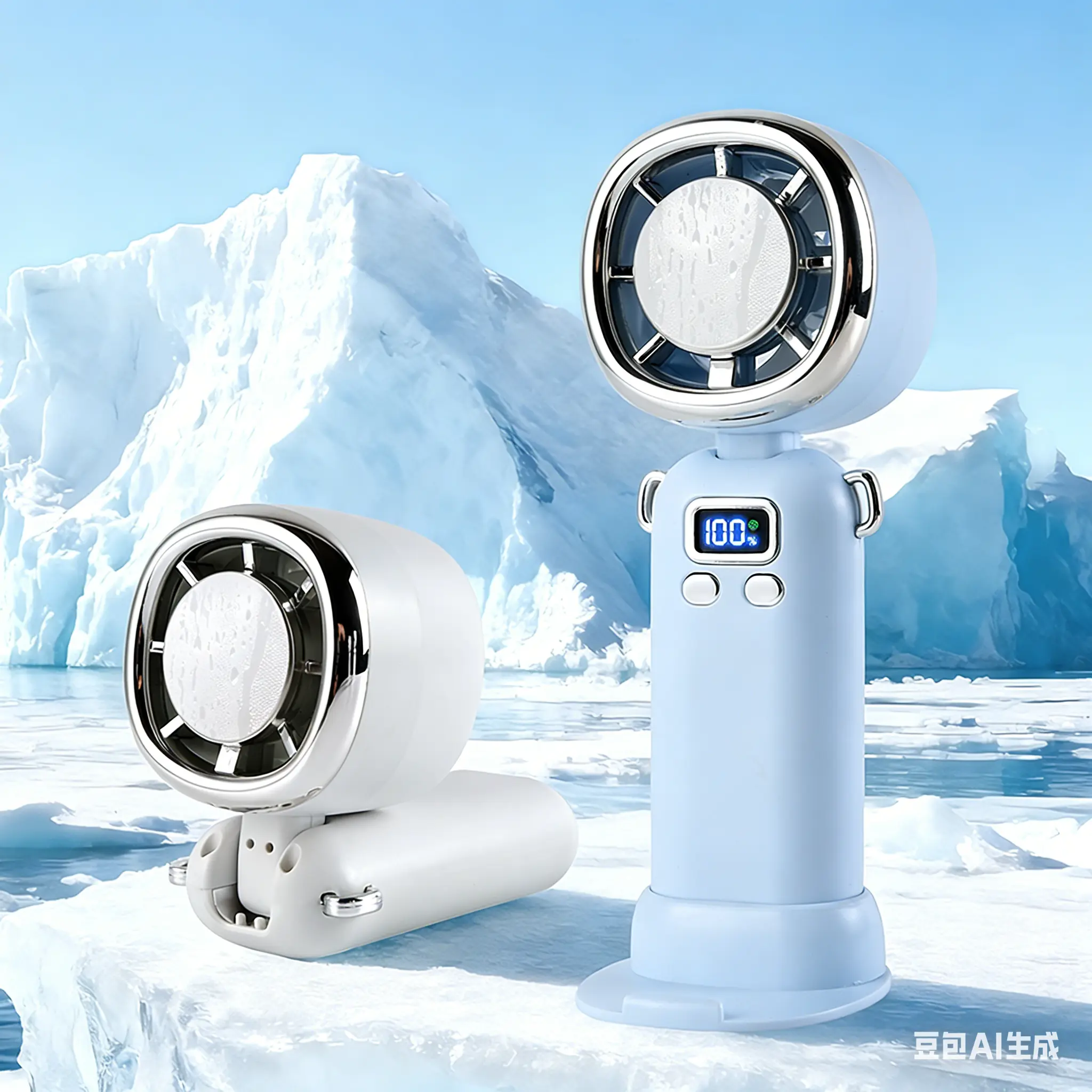 Desktop Fan Turbo Table Fan Travel Vacation Essentials for Office 100-Speed Digital Display Low Noise Rechargeable Battery Dual Adjustment Modes Quiet Cooling Quiet Desk Fan Portable