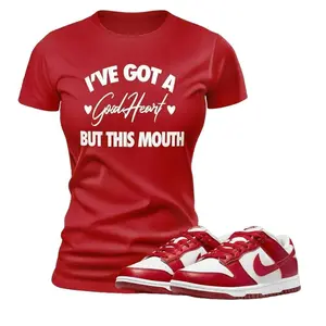 Red Dunks Low Sneaker Match Tee T-Shirt to Match Streetwear Shoe Match Retro Summer Unisex Jersey Short Sleeve Tee