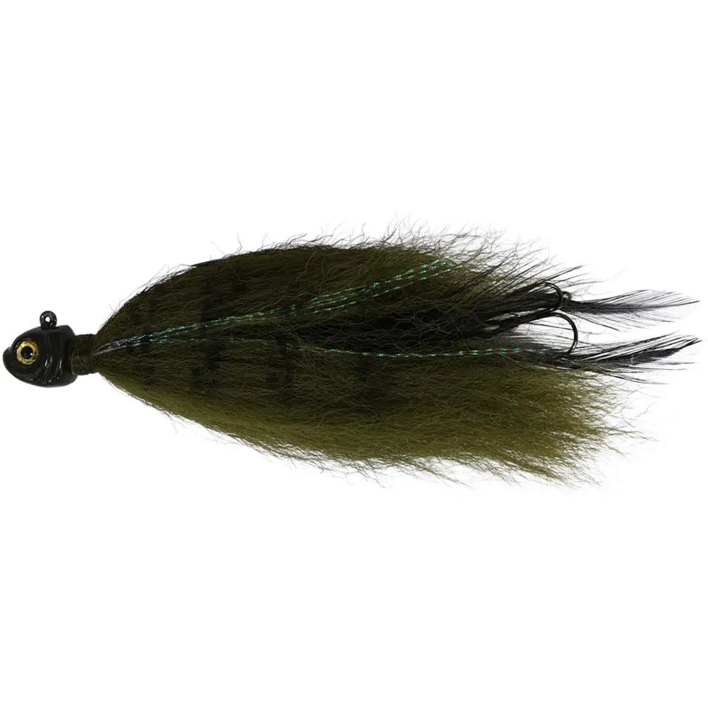 Nortland Lures Manitoba Mullet Fishing Lure - Synthetic Hair, Natural Profile, Lifelike Action for Predator Fishing