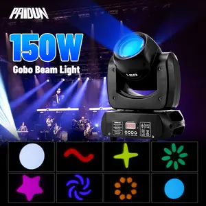 PAIDUN 150W RGBW Beam Moving Head Stage Light 18Prism Gobo Effect DJ Club Disco Bar Party Show