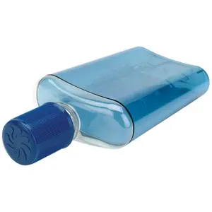 NALGENE 12oz Slender Reusable Leakproof Glacier Water Bottle - Portable Sports, Camping & Hiking Storage Flask, Blue Water Bottles