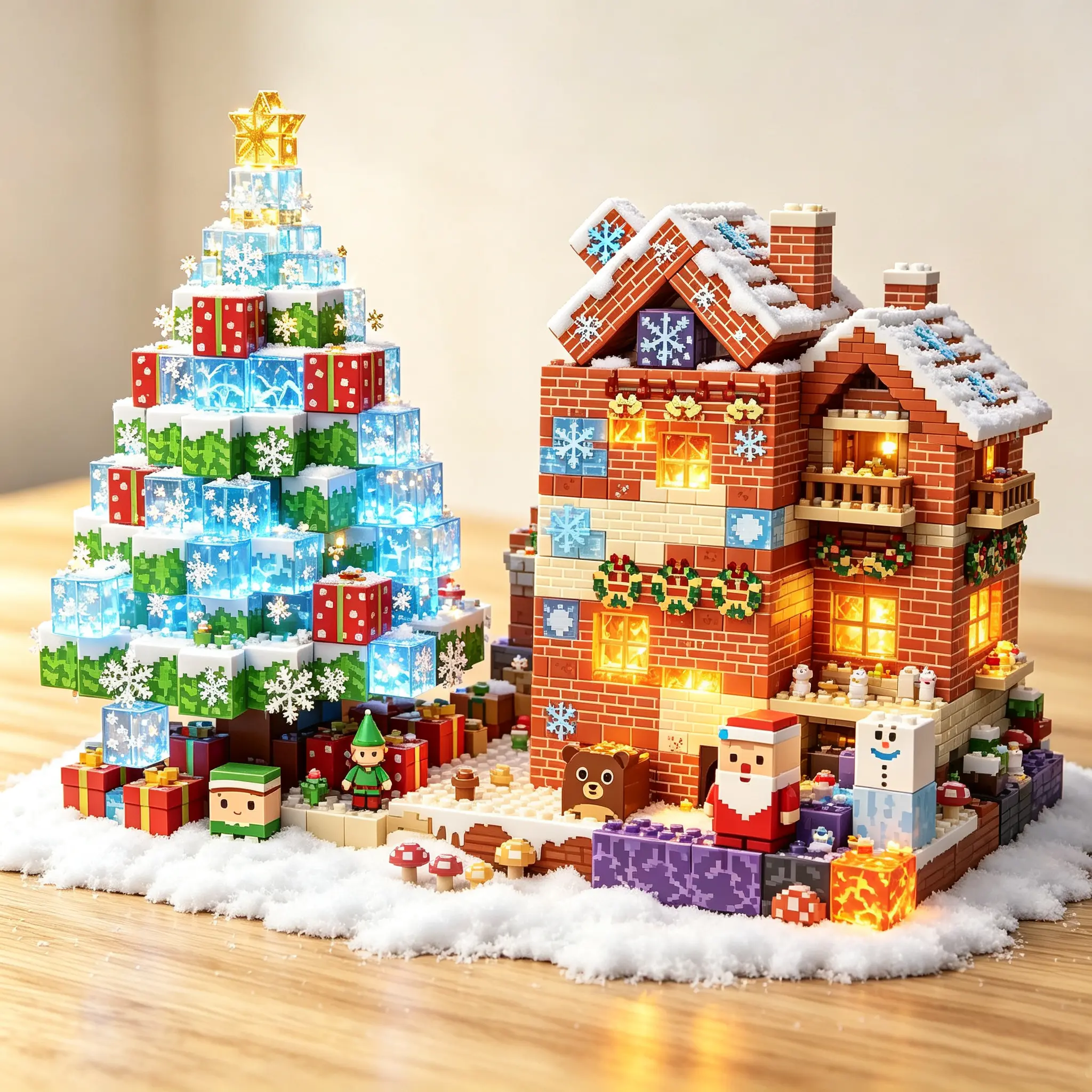 200-Piece Magnetic Cube Building Block Set - 2cm Square Blocks, 21 Light-Up Pieces, Version 2 Children’s STEM Educational 3D Construction Stacking Toy