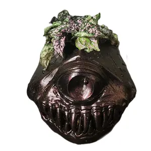 D20 Dice Planter Pots - Mimic, Elf, Dwarf, Arcane Styles - Unique Design