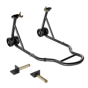 SPECSTAR Motorcycle Stand, 441 Lbs Capacity Rear Wheel Lift with U+L Adjustable Swingarm Spool, Heavy Duty Paddock Stand for BMW Suzuki Yamaha Honda Kawasaki