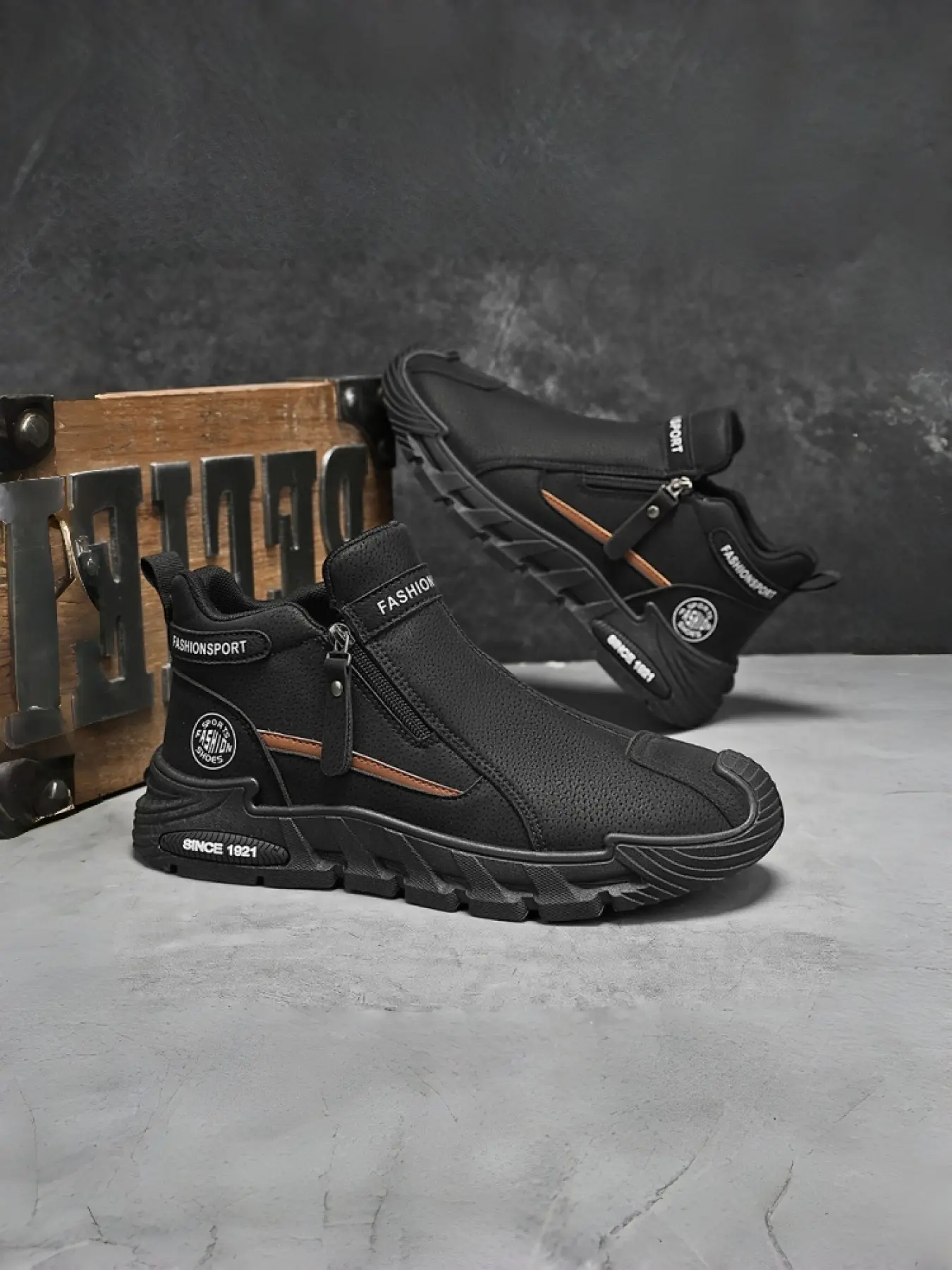 Men's High-Top Casual All Seasons Sneakers | Fashion Versatile Lifestyle Shoes | Durable Urban Streetwear Walking Shoes, Sports Sneakers, Casual Athletic Sneakers