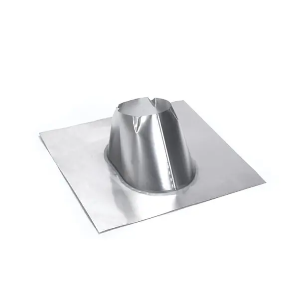 M & G Duravent 6DT-F6DSA 6-Inch Duratech Dead Soft Aluminum Metal Roof Flashing for Contractors, Chimney Use, 0/12 to 6/12 Pitch