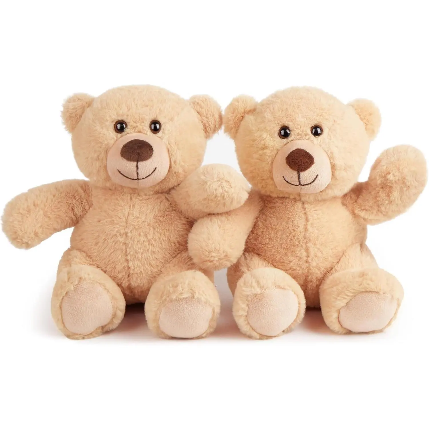 BenBen Teddy Bear Stuffed Animals, 8 inch Teddy Bear Bulk, 2 Pack Baby Bear Plush Toy for Baby Shower Easter Decoration, Gift for Boys Girls, Girlfriend, Birthday, Anniversary