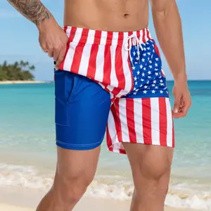 JUNBAOSS men’s swim trunks with stretch, pockets, and breathable swimwear — Summer Sale
