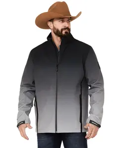 Rank 45 Men's 45&Reg; Men'S Ombre Softshell Jacket - Rmsp23o81-Gray