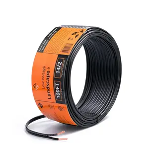 14/2 Low  Landscape Wire - 14 Gauge 2 Conductor 100  - Copper Landscape Lighting Wire - Low