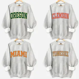 All Team Custom University Sweatshirt - Ash Grey, Personalized College Sweatshirt, University Name Sweater, Game Day Oufit, Back To School, Menswear & Womenswear