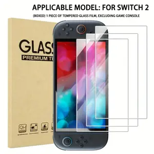Boxed - for Switch 2 Screen Protector Tempered Glass for Nintendo Switch 2, Transparent HD Clear Anti-Scratch Screen Protector Compatible Applicable Model: for Switch 2