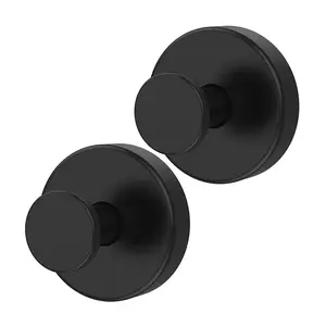 2/4 Pack Stainless Steel Suction Cup Hooks, No Drill Waterproof Wall Hooks, 15lbs Heavy Duty for Bathroom Kitchen Bedroom, Home Organizer for Towels Coats