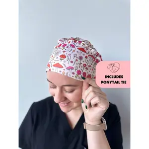 DuoStyle Scrub Hat - Magic Mushroom